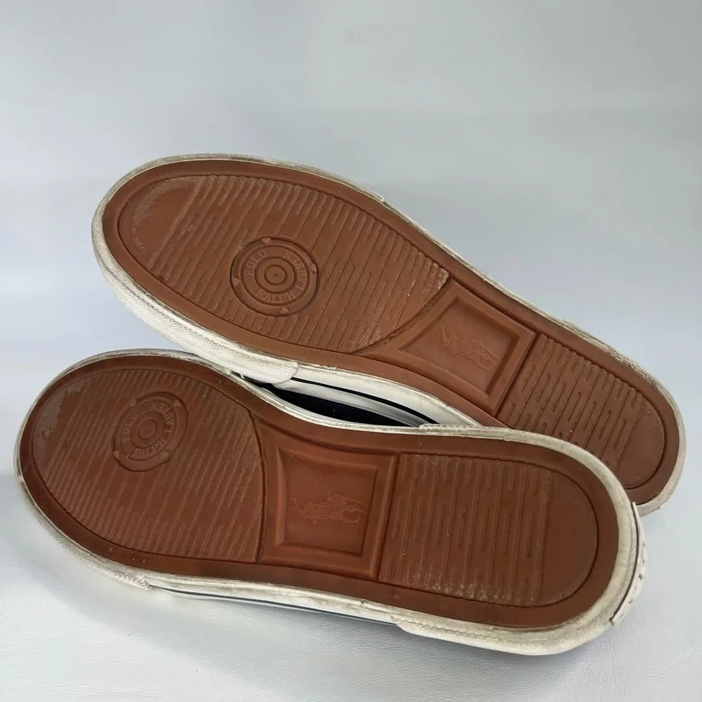 Polo Ralph‎ Lauren Shoes 992486/Hugo II Canvas upper Rubber W Fabric Sole Size 6